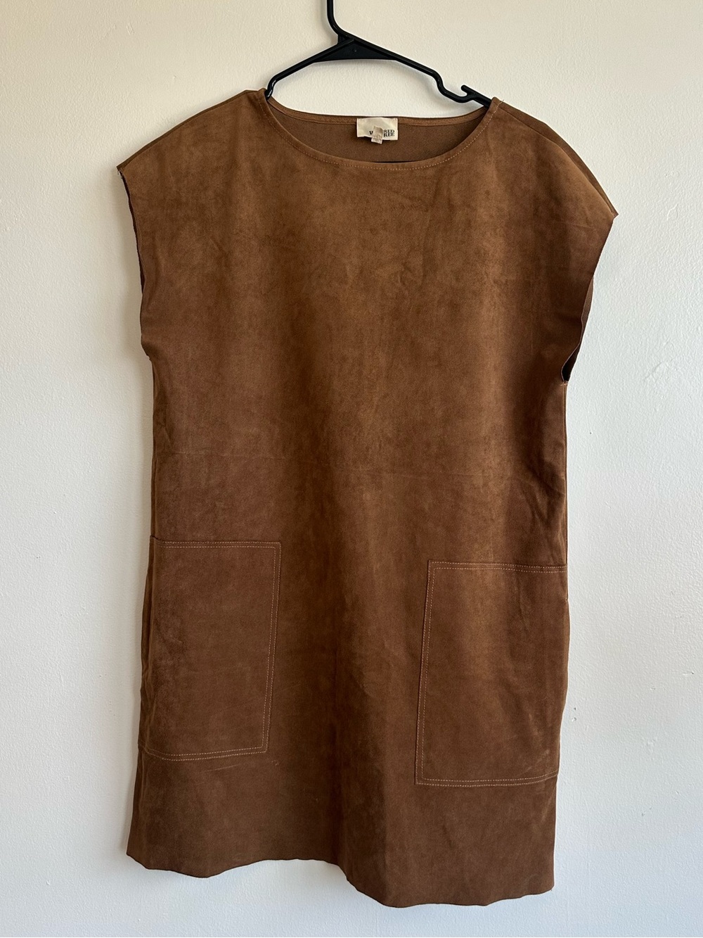 Aritzia Wilfred Free Nori Faux Suede Shift Dress